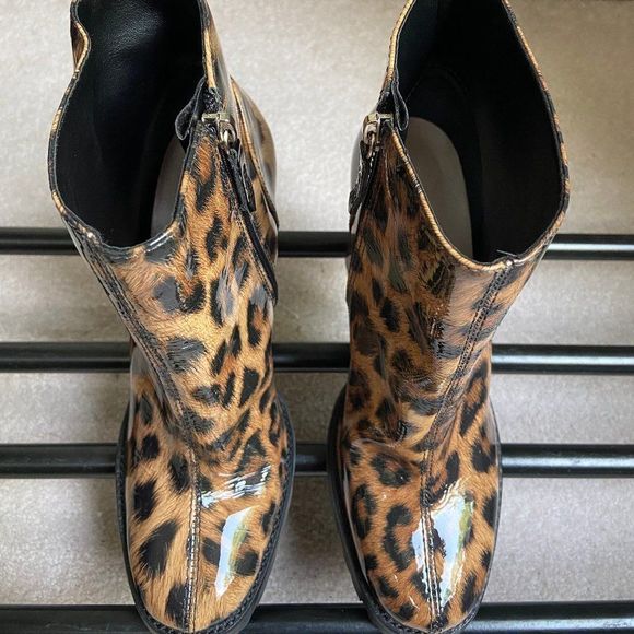 SCHUTZ Women Nandy Patent Leather Platform Boots NEW NWOB - Picture 2 of 8